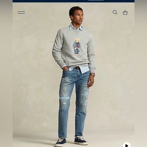 🧸POLO RALPH LAUREN BEAR CREWNECK FLEECE SWEATSHIRT🧸